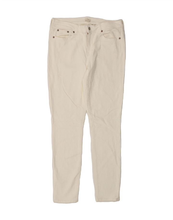 J. CREW Womens Stretch Skinny Jeans W29 L30  White Cotton Vintage J. Crew and Second-Hand J. Crew from Messina Hembry 