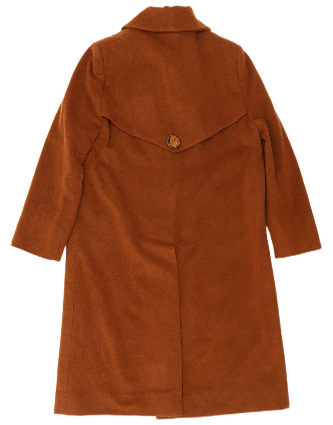 Soprabito vintage da donna UK 14 grande in lana marrone