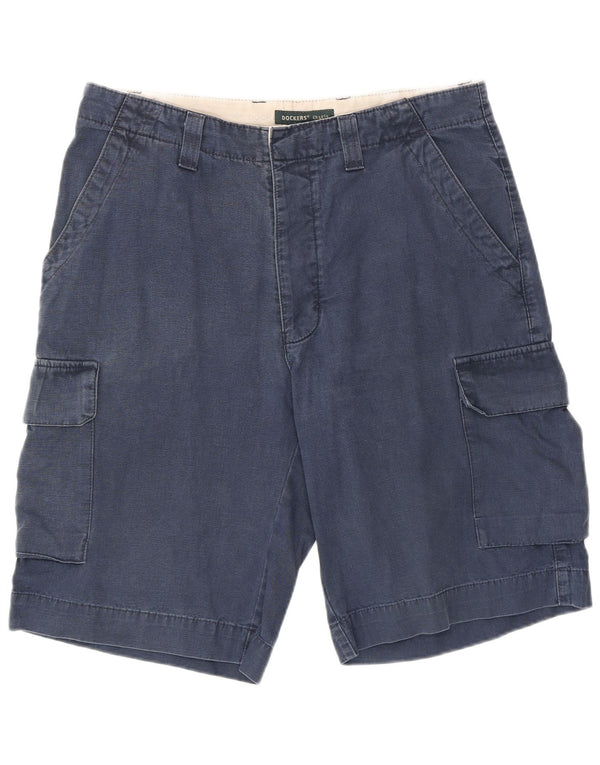 Pantaloncini cargo da uomo color kaki Dockers W34 grandi in cotone blu navy