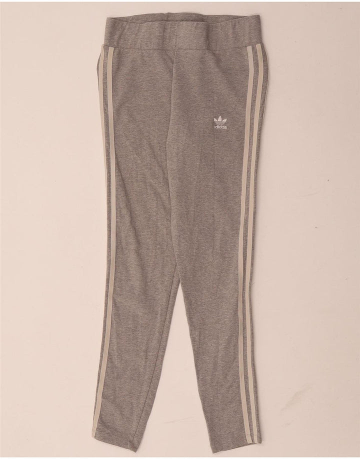 Leggings Adidas da donna UK 12 cotone chiazzato grigio medio