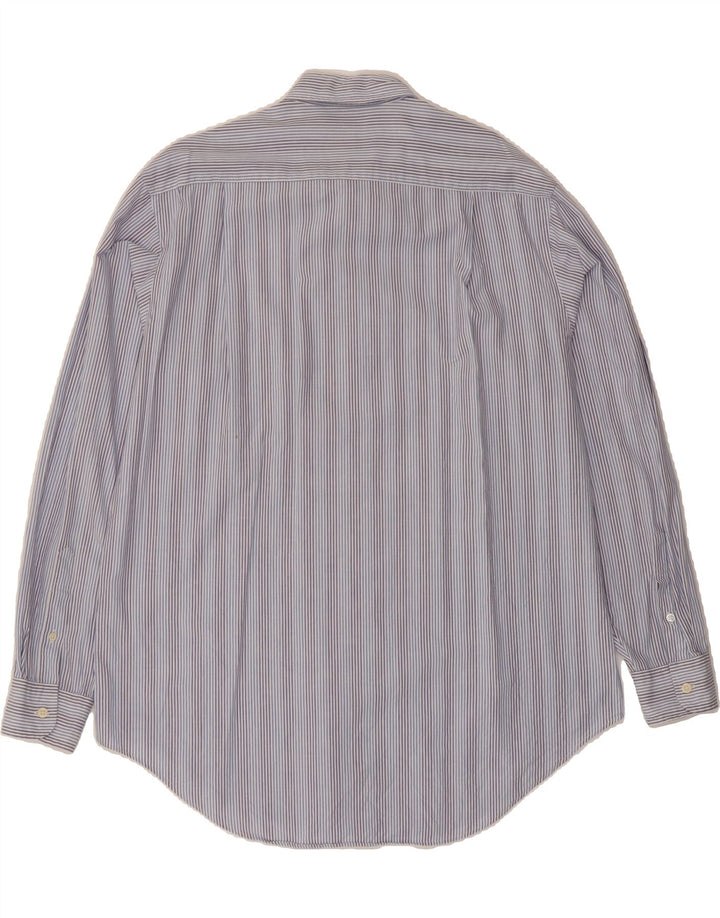 NAUTICA Mens Shirt Size 16 1/2 Large Blue Striped Cotton Vintage Nautica and Second-Hand Nautica from Messina Hembry 