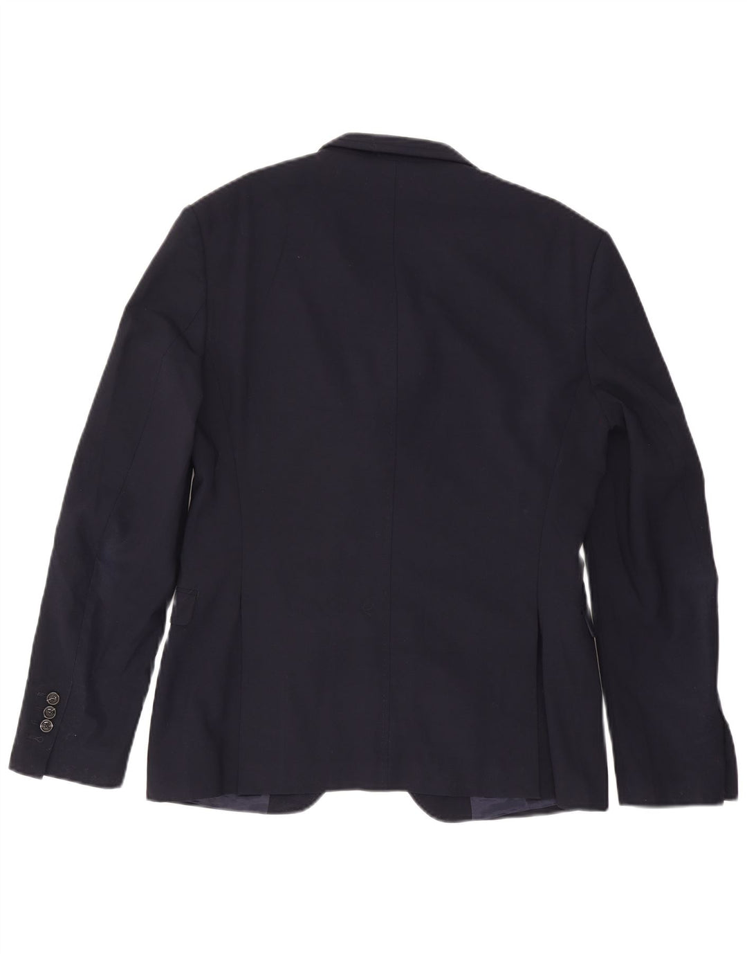 Giacca blazer da uomo a 2 bottoni Zara EU 50 medio blu navy in poliestere