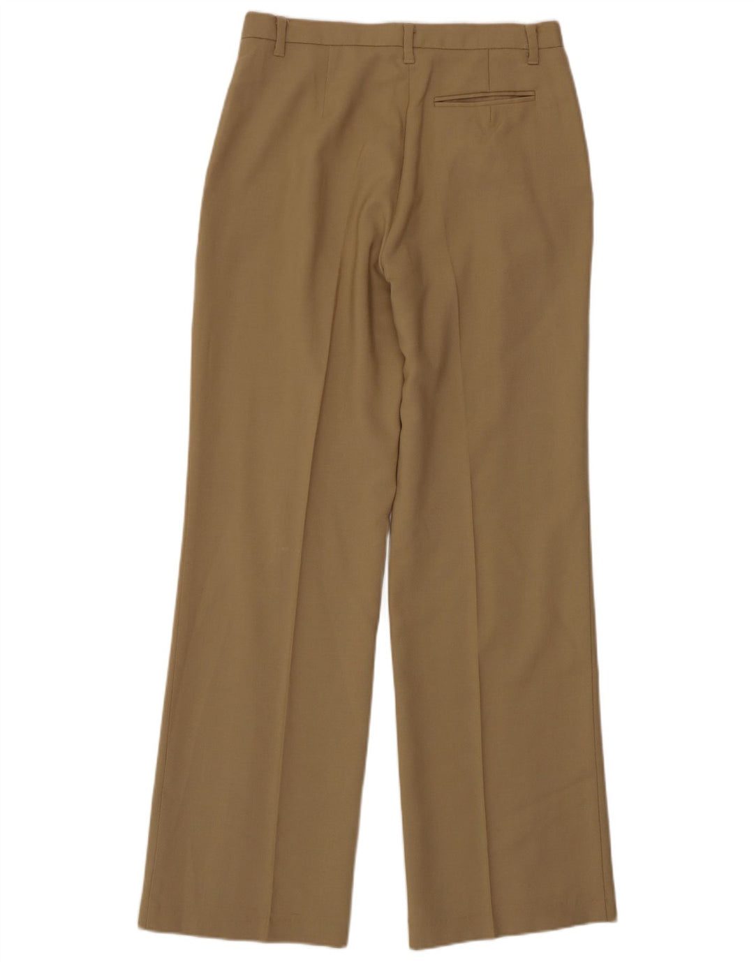 Pantaloni da abito dritti da donna Benetton IT 44 medio W28 L31 Beige