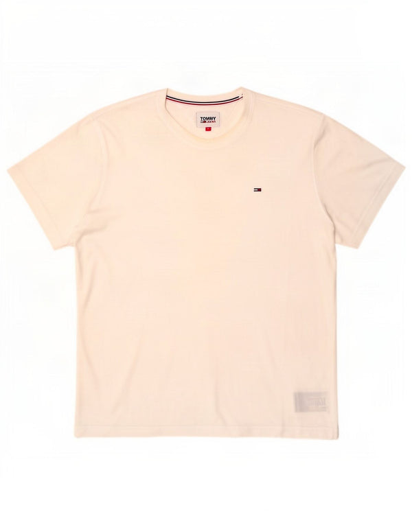 T-shirt da uomo Tommy Hilfiger Top XL in cotone bianco