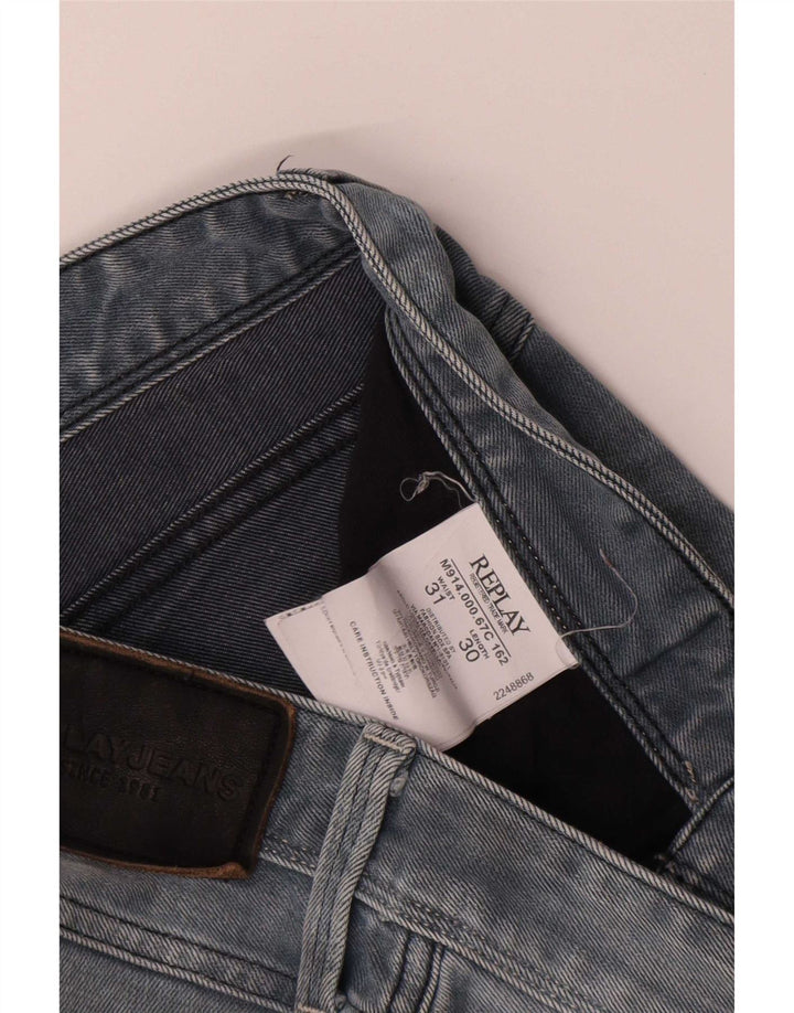 Jeans slim da uomo Replay W31 L30 cotone blu