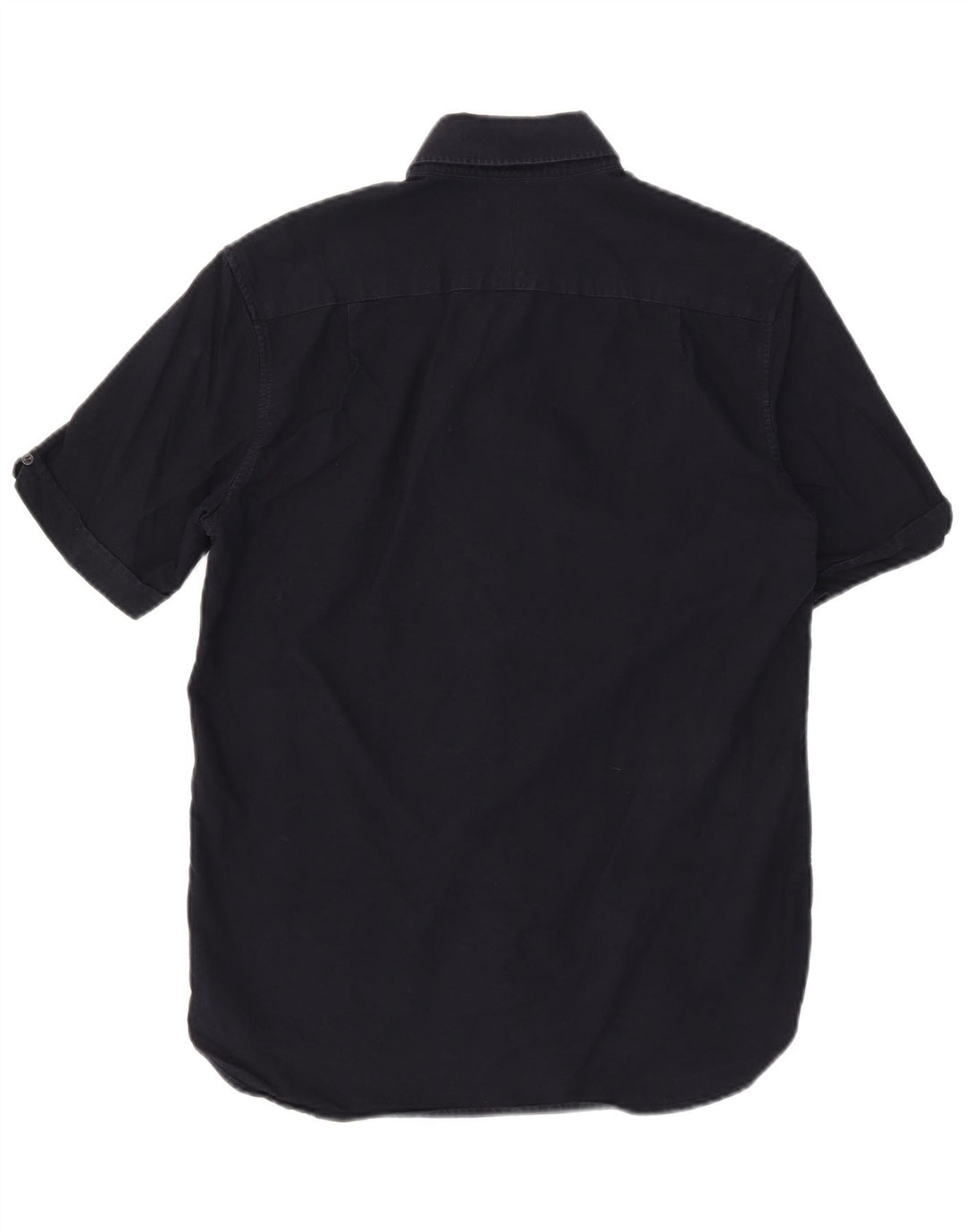 FRED PERRY Camicia a maniche corte da uomo piccola in cotone blu navy