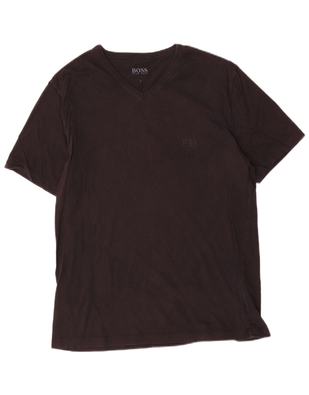 T-shirt da uomo Hugo Boss Top grande in cotone nero