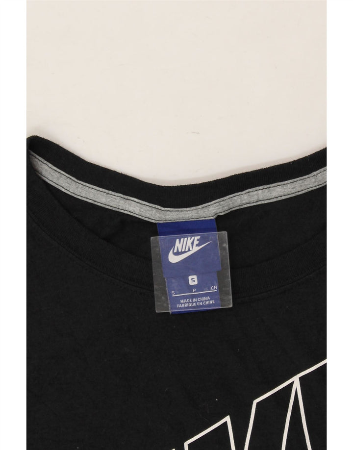 NIKE Womens Graphic T-Shirt Top UK 10 Small Black Vintage Nike and Second-Hand Nike from Messina Hembry 