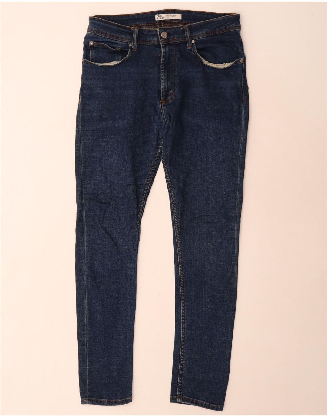 Jeans skinny da uomo Zara EU 40 medio W31 L31 blu navy