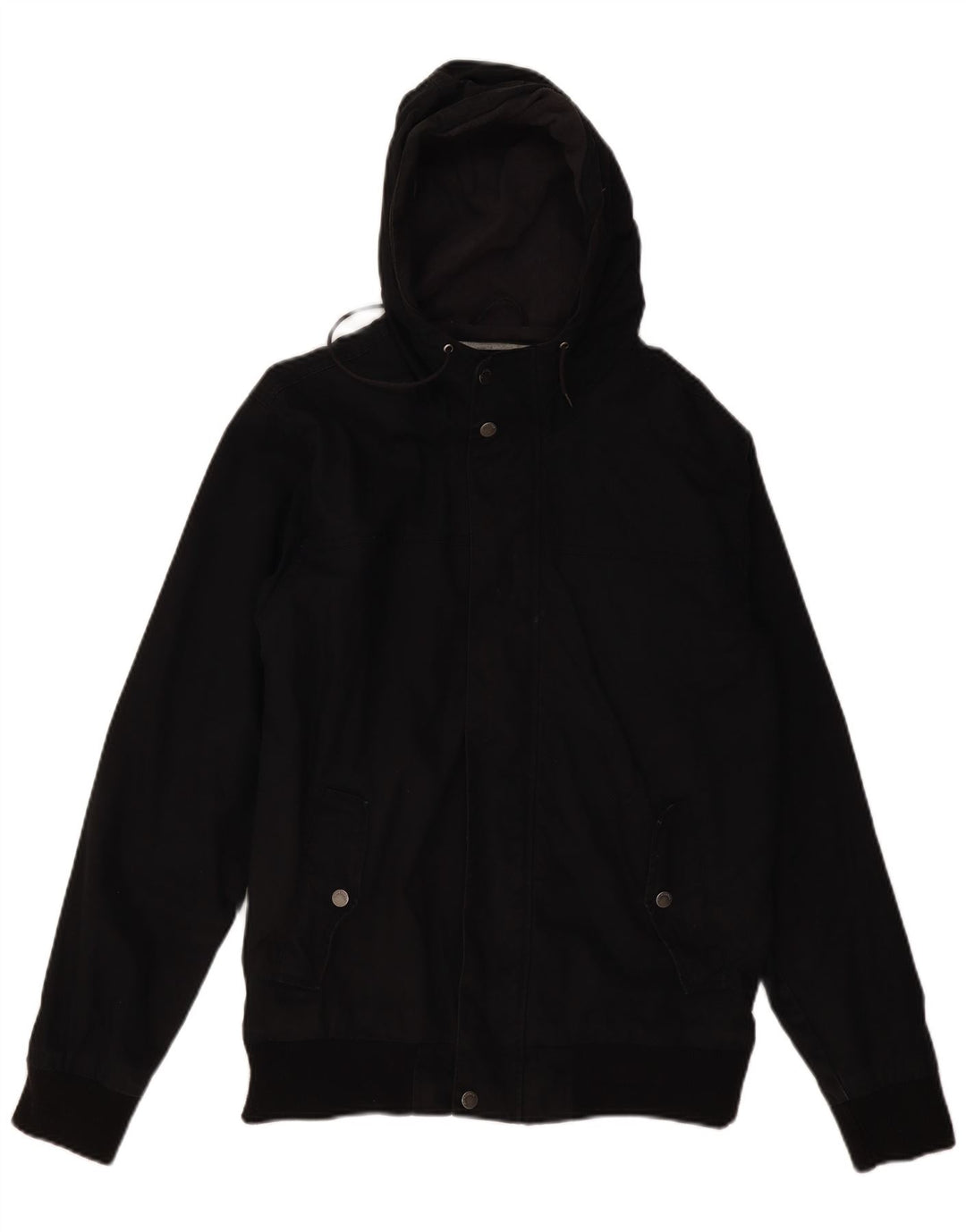 Giacca a vento con cappuccio da uomo Quiksilver UK 38 cotone nero medio