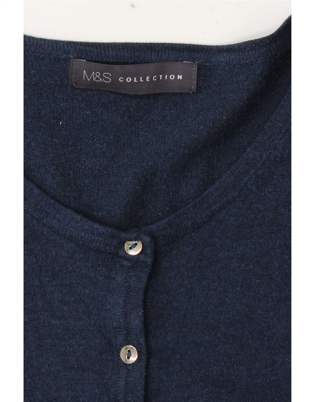 Maglione cardigan da donna Marks & Spencer UK 14 grande blu navy