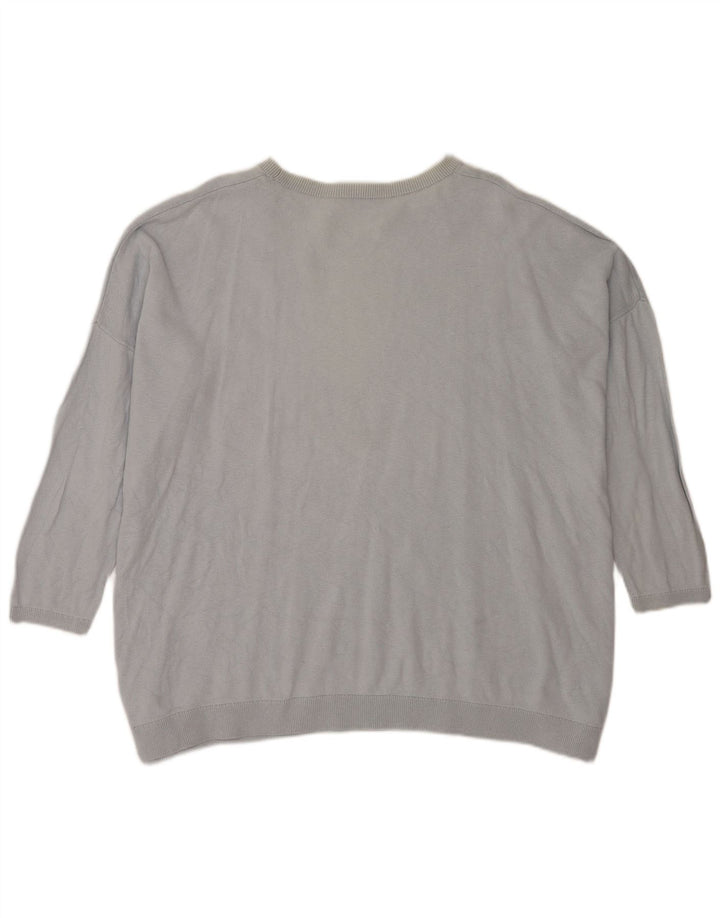 Cos Maglia maglione da donna in cotone blu medio