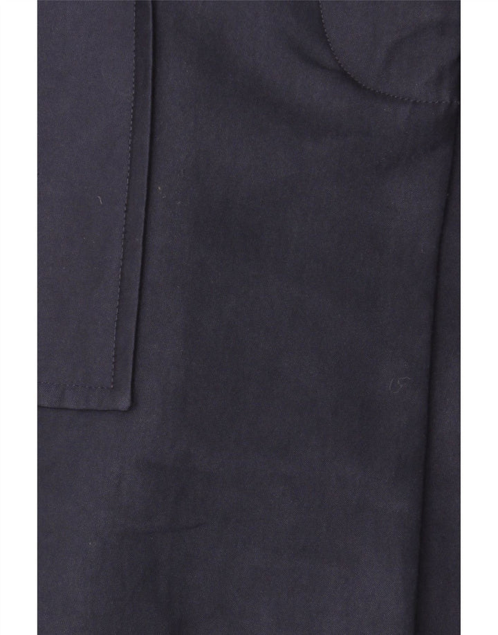 Soprabito da donna Zara UK 14 cotone blu navy medio