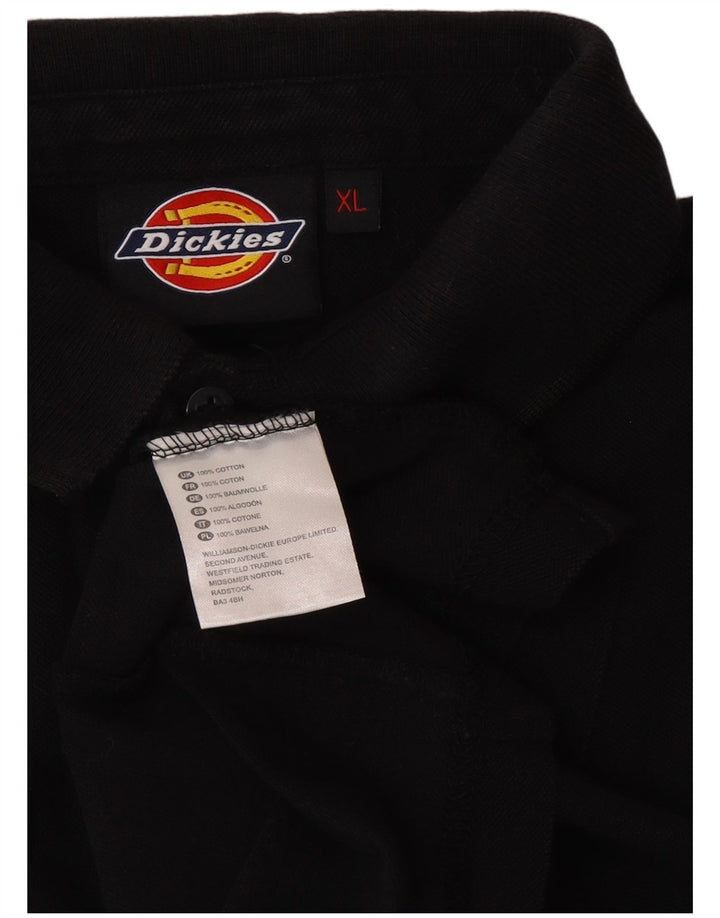 DICKIES Polo grafica da uomo XL in cotone nero