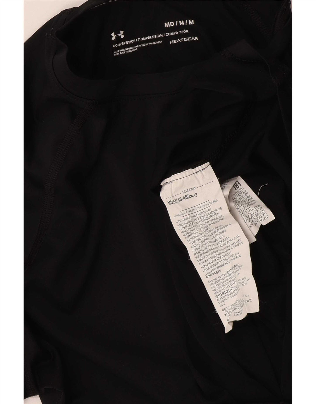 T-shirt a compressione da uomo Under Armour Top in poliestere nero medio