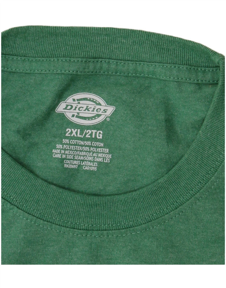 Maglietta da uomo Dickies Top 2XL in cotone verde