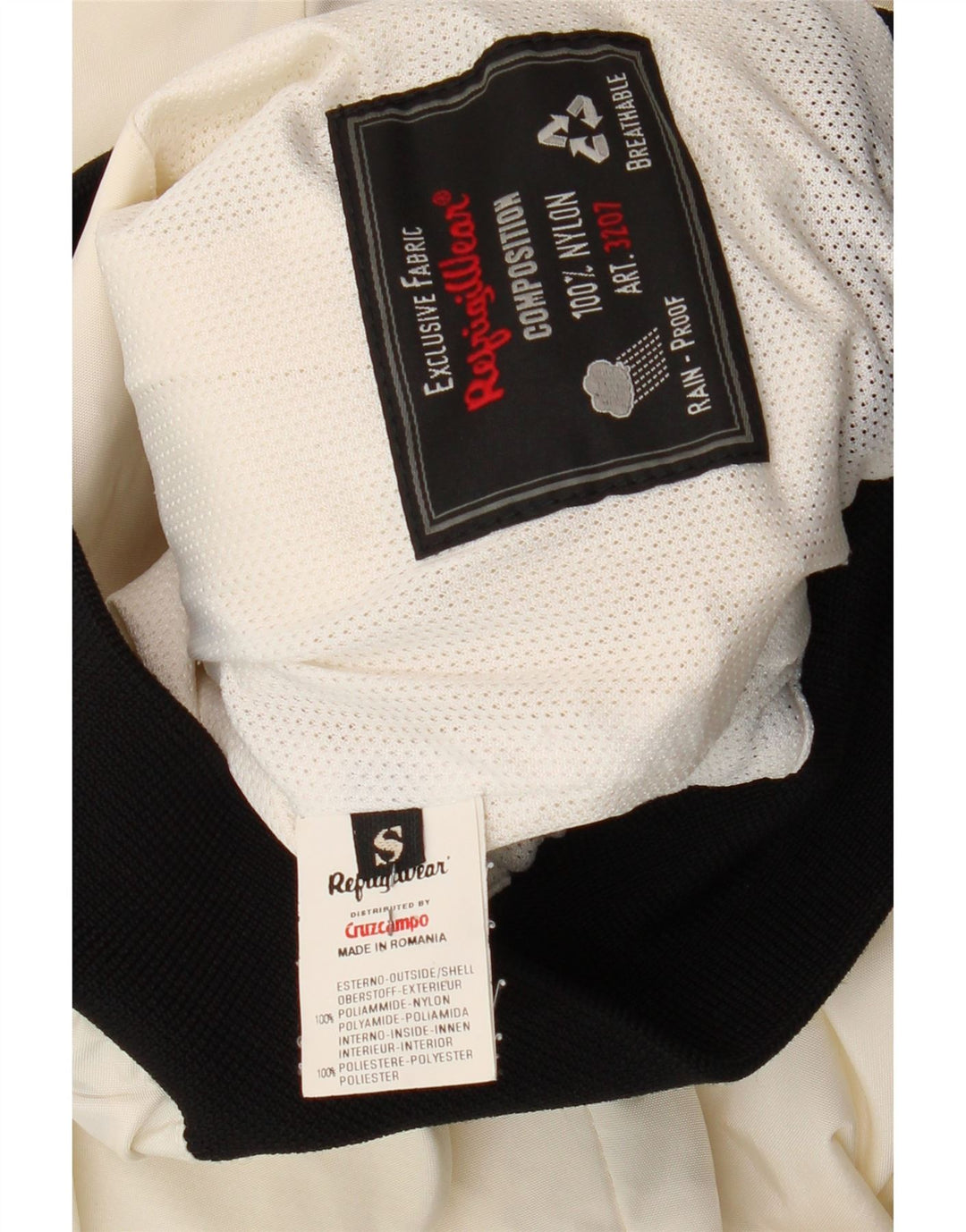 Bomber oversize da donna Refrigiwear UK 10 Small White Colourblock