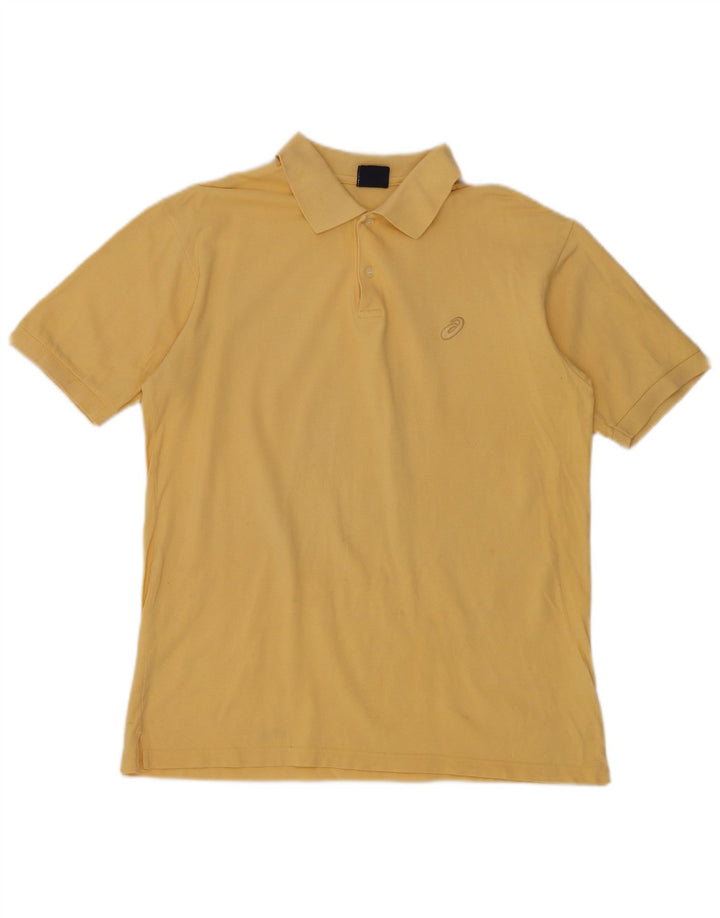 Polo Asics Uomo Cotone Giallo Medio