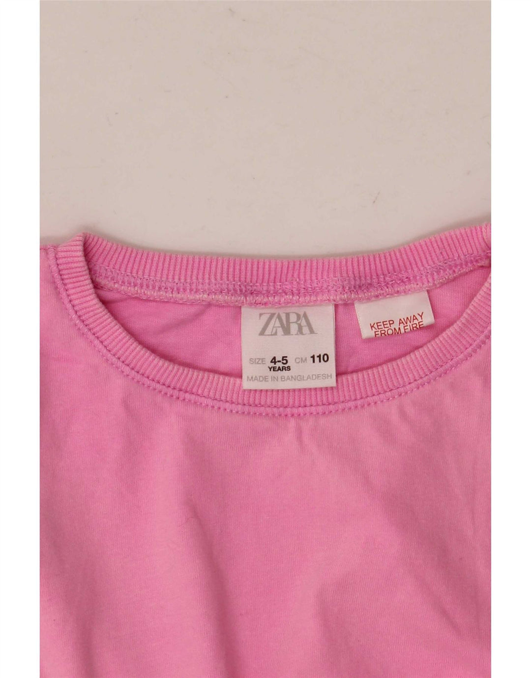T-shirt per ragazze Zara Top 4-5 anni Rosa