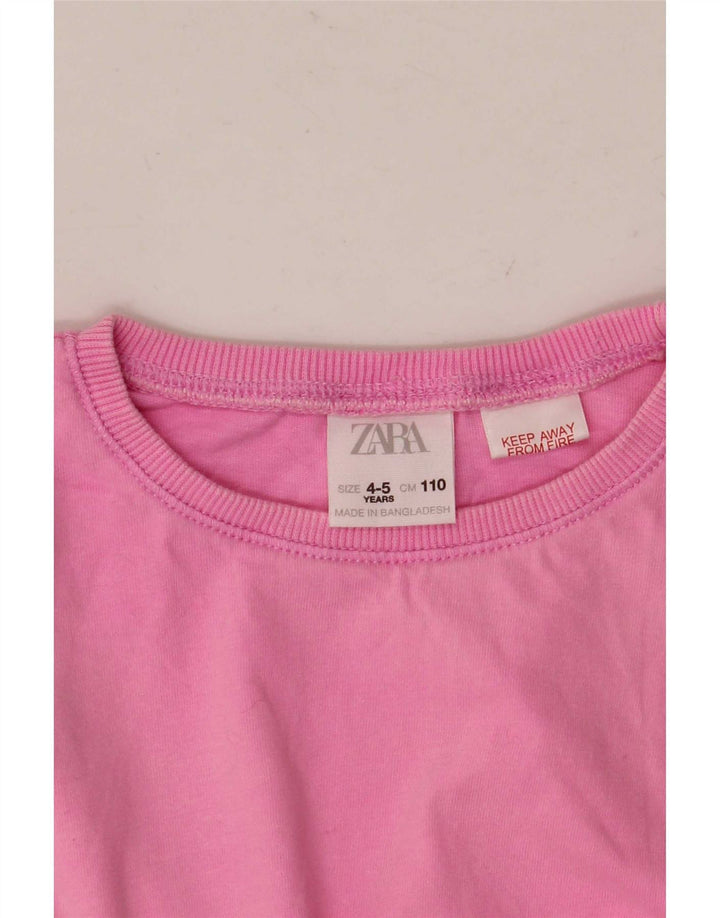 T-shirt per ragazze Zara Top 4-5 anni Rosa