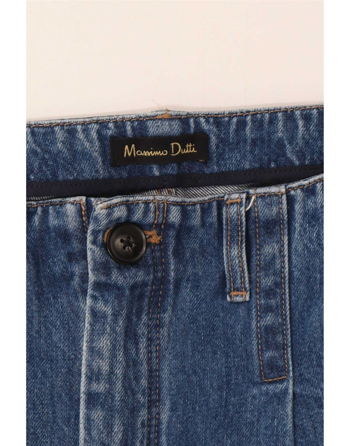 Jeans a gamba larga da donna Massimo Dutti W30 L26 Blu