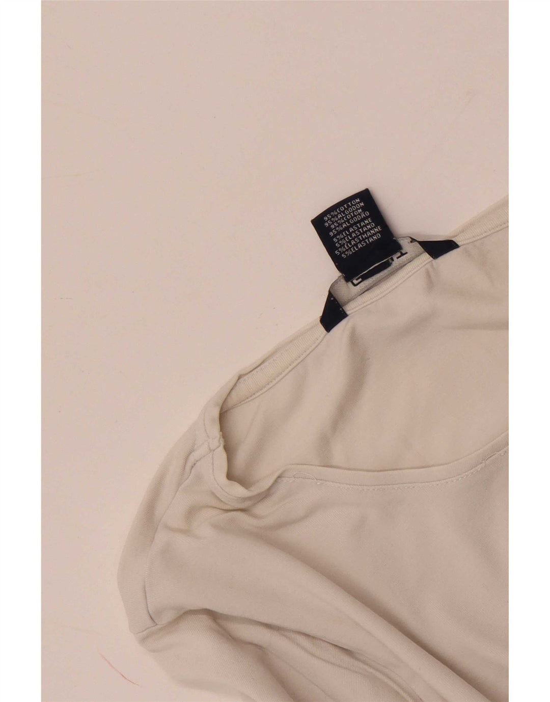 Gant Top da donna a maniche lunghe UK 14 Large in cotone bianco