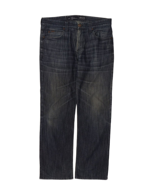 Armani Collezioni Jeans dritti slim fit da uomo taglia 34 W34 L30 Blu Navy