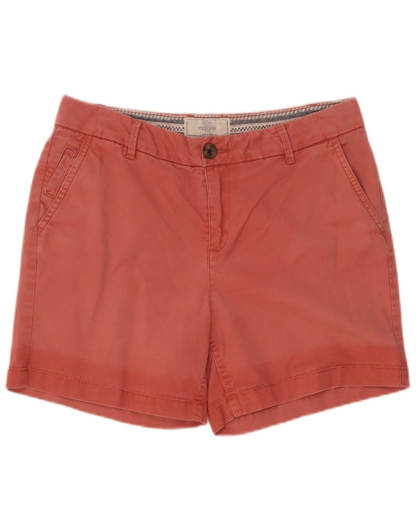 Pantaloncini chino da donna Fat Face UK 10 piccoli W30 cotone rosso