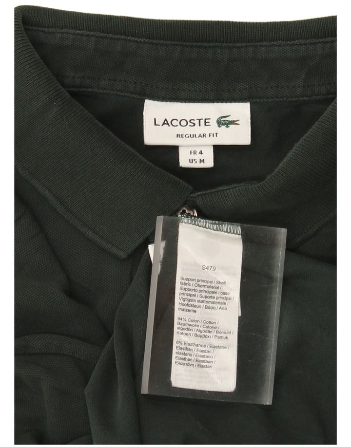 Polo Lacoste da uomo vestibilità regolare taglia 4 cotone verde medio