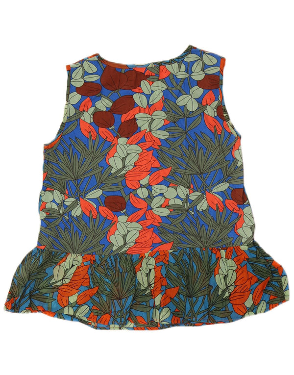 Max & Co. Camicetta senza maniche da donna UK 10 Piccolo floreale multicolore