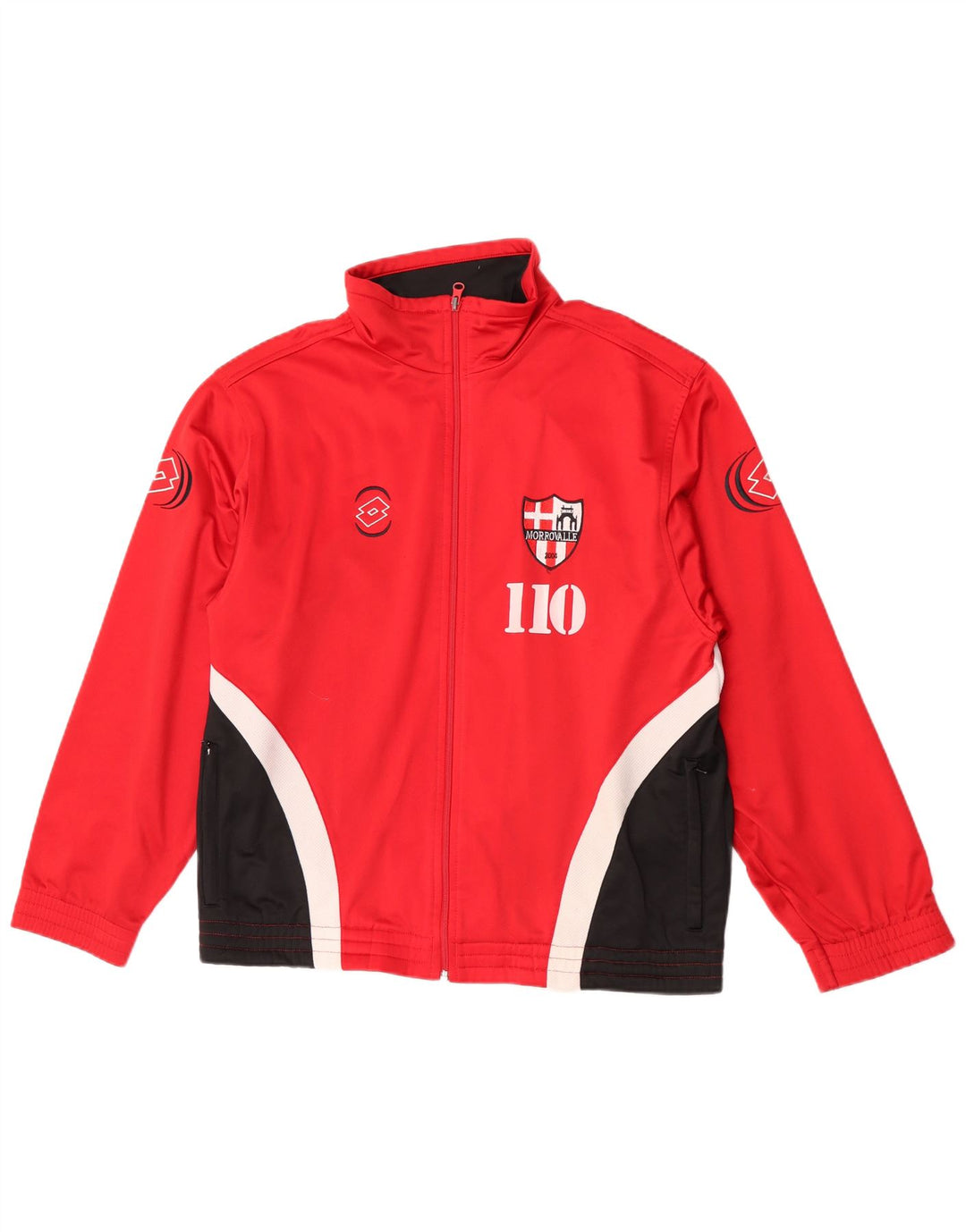Giacca da ginnastica grafica da uomo Lotto UK 38/40 Medium Red Colourblock