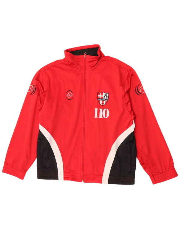Giacca da ginnastica grafica da uomo Lotto UK 38/40 Medium Red Colourblock