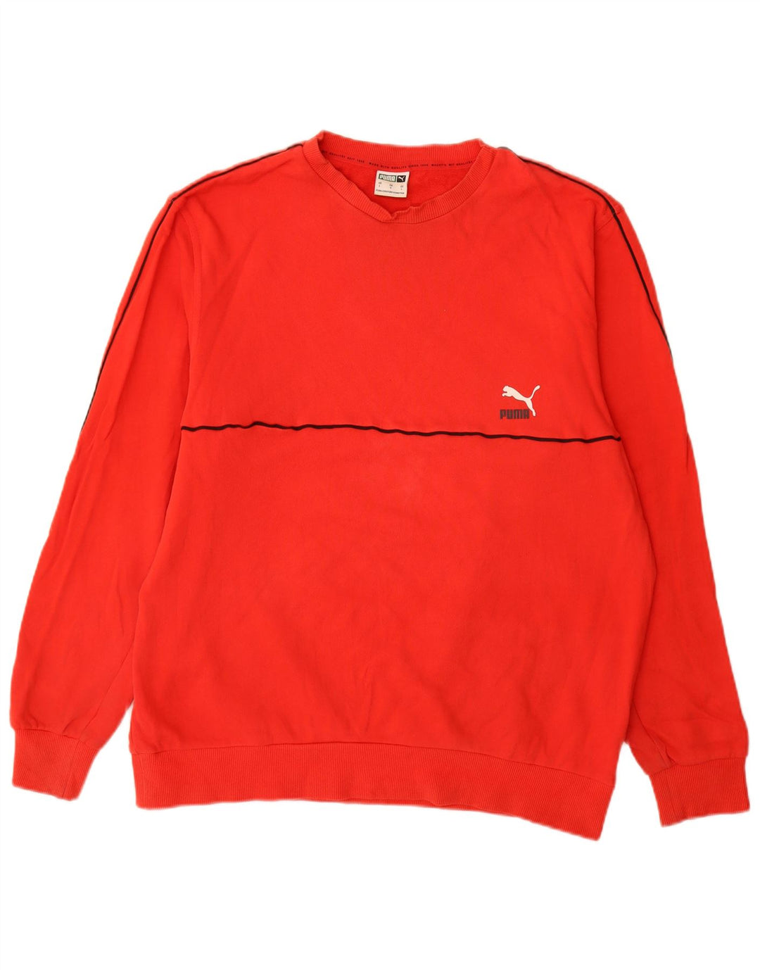Felpa da uomo Puma Maglione grande rosso in cotone