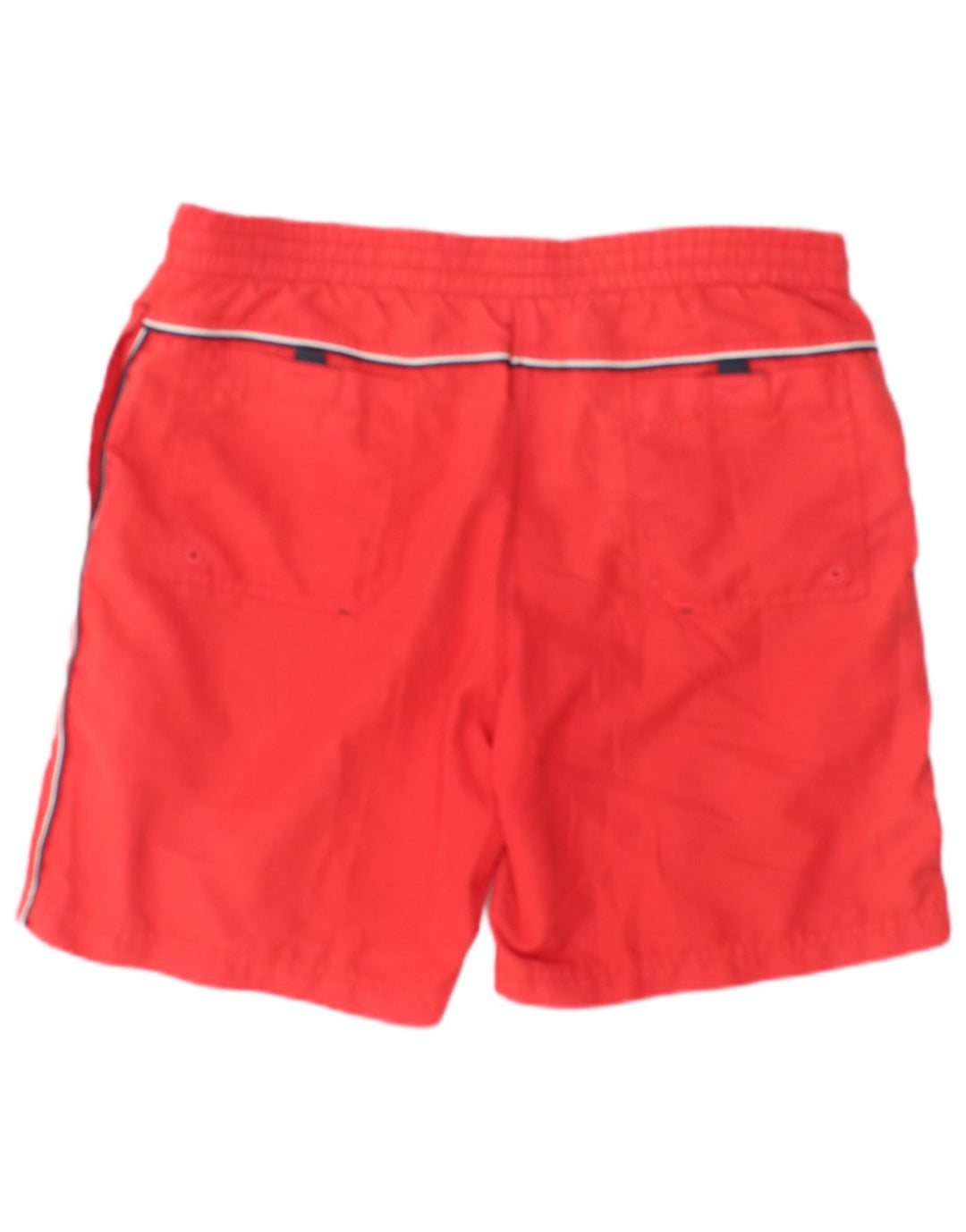 Pantaloncini da bagno da uomo Kappa in poliestere color block rosso medio