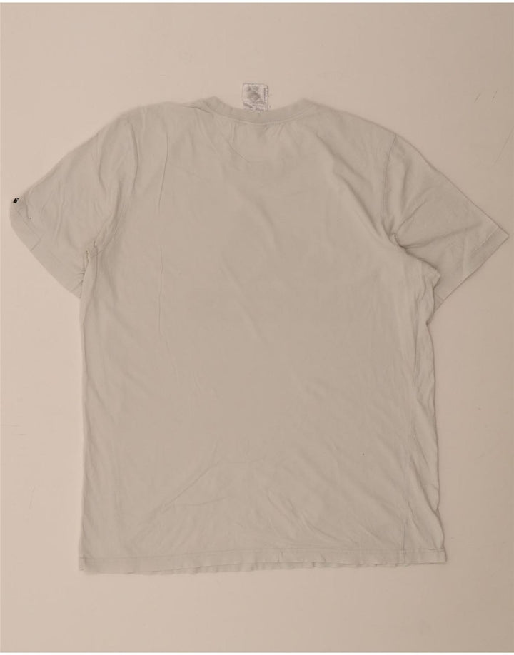 T-shirt grafica da uomo ADIDAS Top grande in cotone bianco