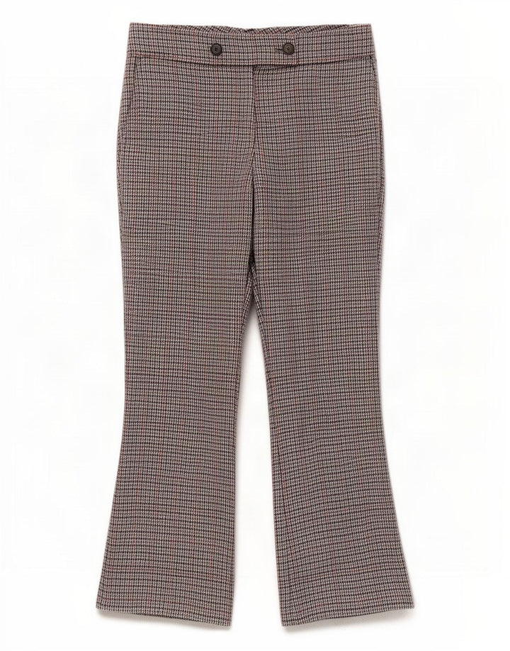Pantaloni da abito da donna Hugo Boss UK 12 Medium W32 L27 Pied de poule grigio