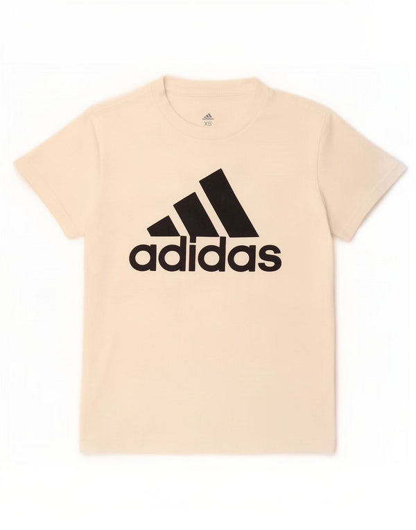 T-shirt grafica da donna Adidas Top UK 4/6 XS cotone bianco