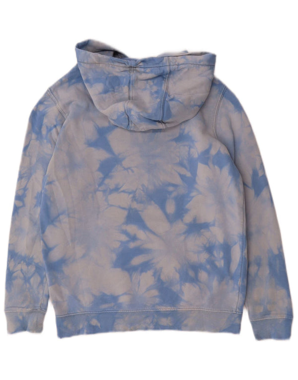 Felpa con cappuccio grafica da donna Vans UK 10 Small in cotone tie dye blu