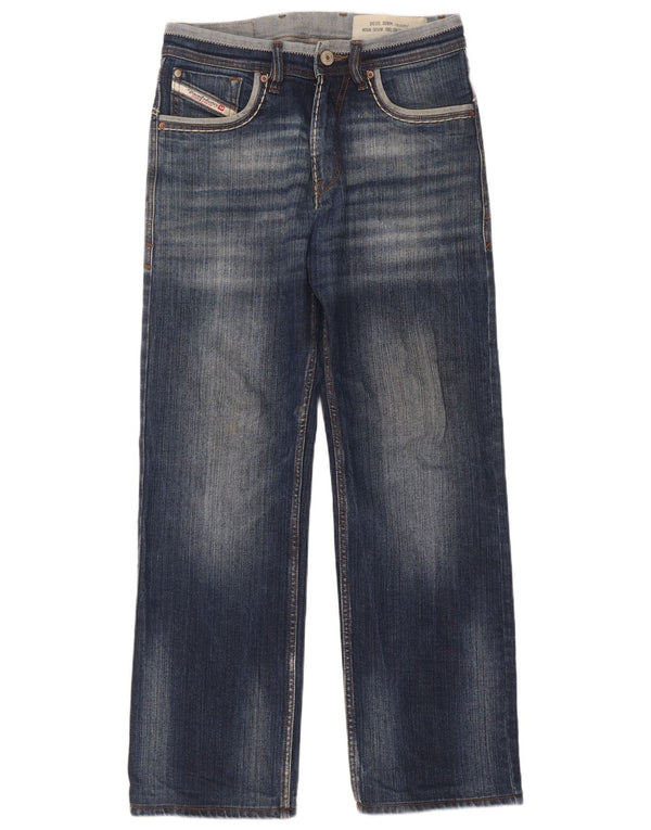 Jeans dritti da uomo Diesel W30 L30 in cotone blu