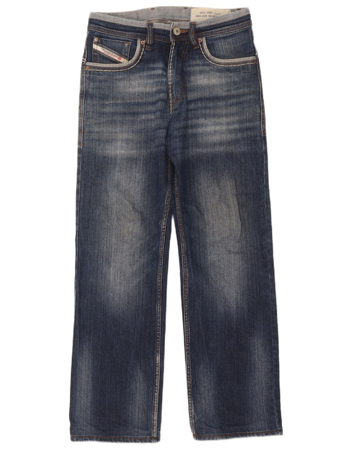 Jeans dritti da uomo Diesel W30 L30 in cotone blu