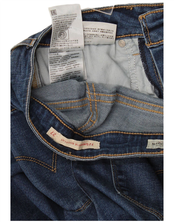 Jeans Levi's da donna 725 a vita alta bootcut W27 L29 Lyocell blu