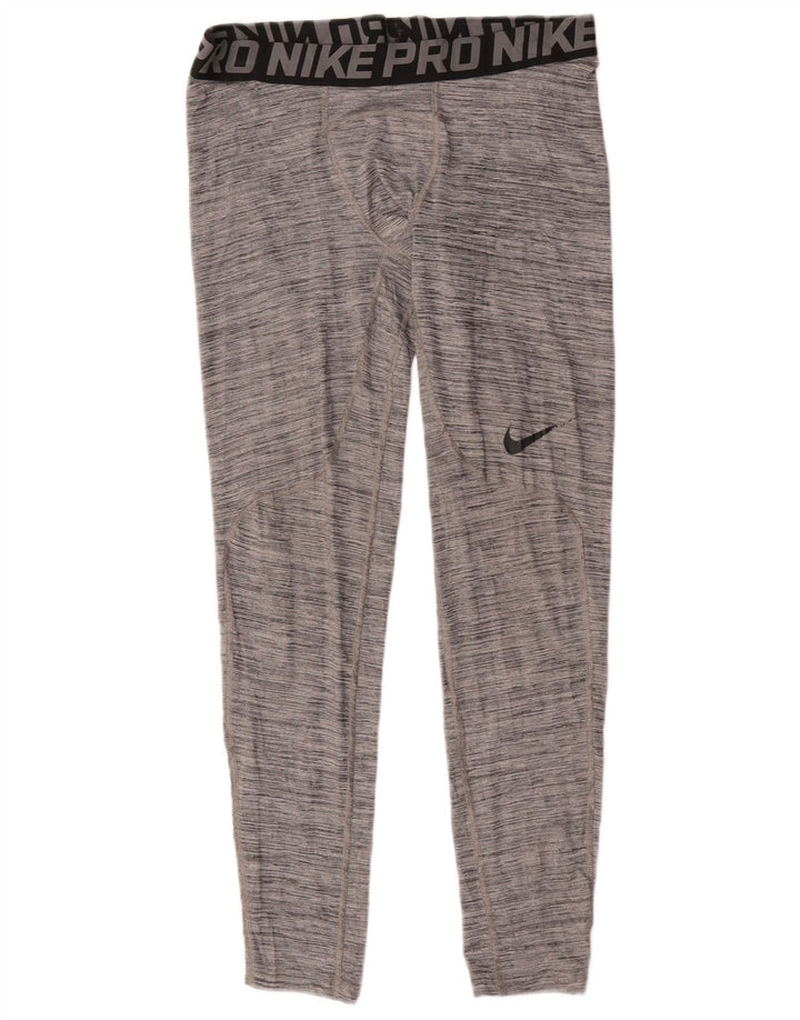 Leggings grafici Nike Dri Fit da uomo, grandi, grigi screziati