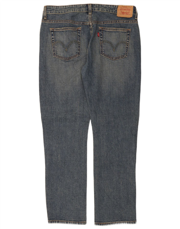 Levi's Donna 515 Bootcut Jeans US 12 Large W32 L30 Cotone Blu