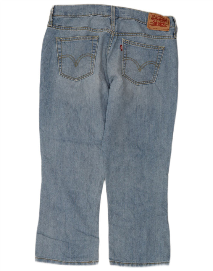 LEVI'S Womens Capri Jeans US 6 Medium W32 L22 Blue Ramie