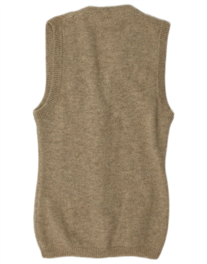 Maglione cardigan senza maniche da donna Stefanel UK 14 Beige medio