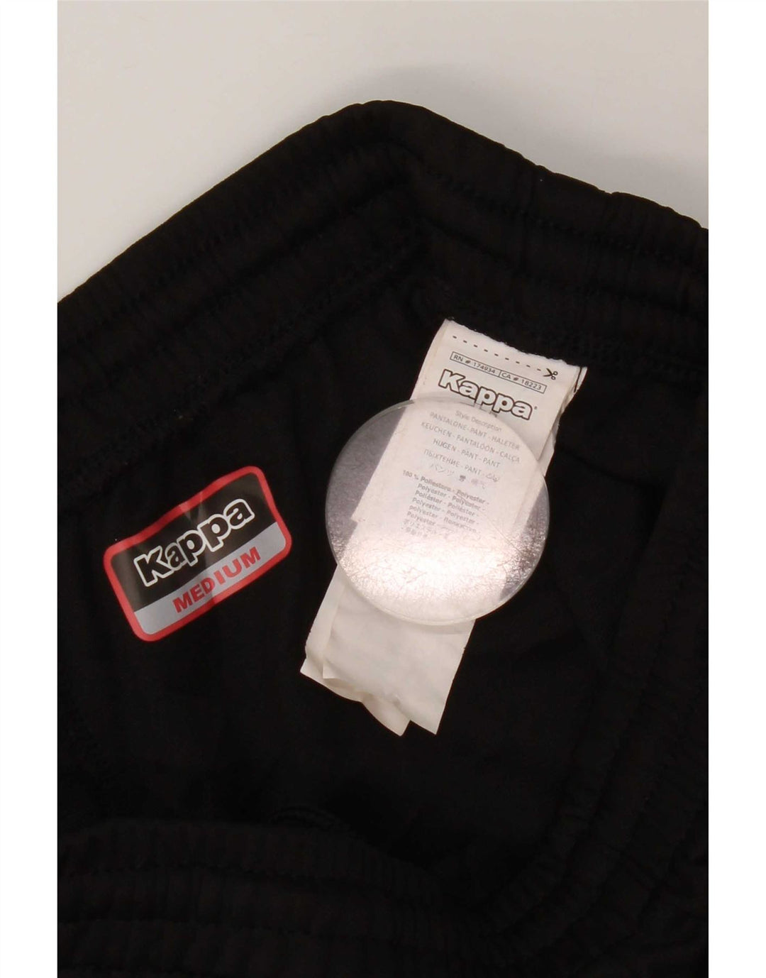 Pantaloni da tuta da uomo Kappa Rugby Club Corby medio poliestere nero