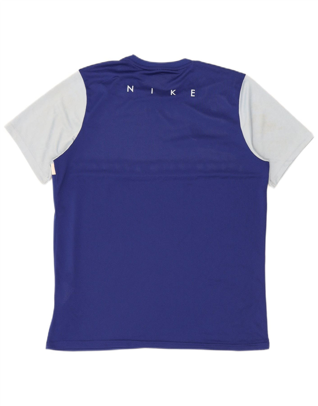 T-shirt Nike da uomo Dri Fit Top XL blu poliestere color block