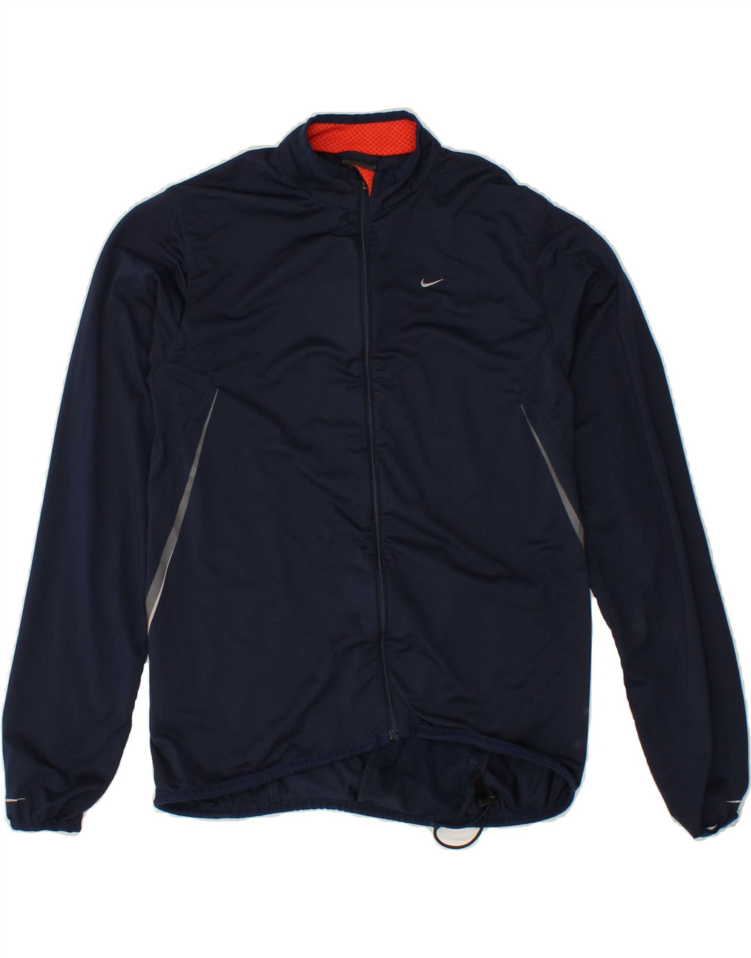 NIKE Womens Tracksuit Top Jacket UK 10/12 Medium Navy Blue Colourblock Vintage Nike and Second-Hand Nike from Messina Hembry 