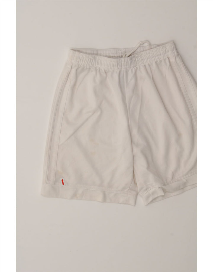 ADIDAS Boys Aeroready Sport Shorts 11-12 Years  White Polyester Vintage Adidas and Second-Hand Adidas from Messina Hembry 