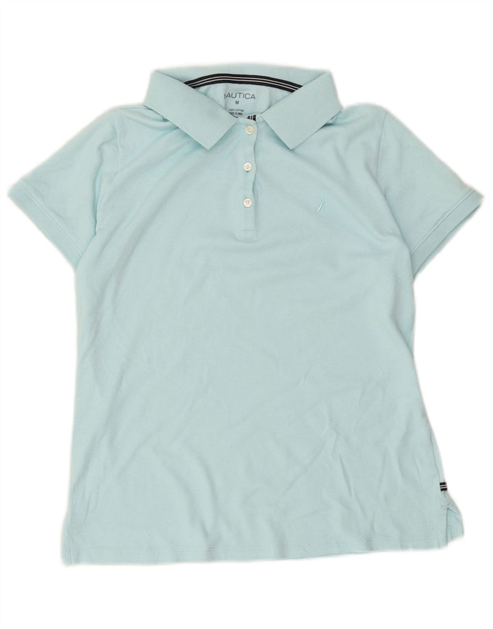 Polo da donna Nautica UK 14 cotone blu medio